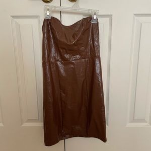 Brown Leather Dress from Forever 21
